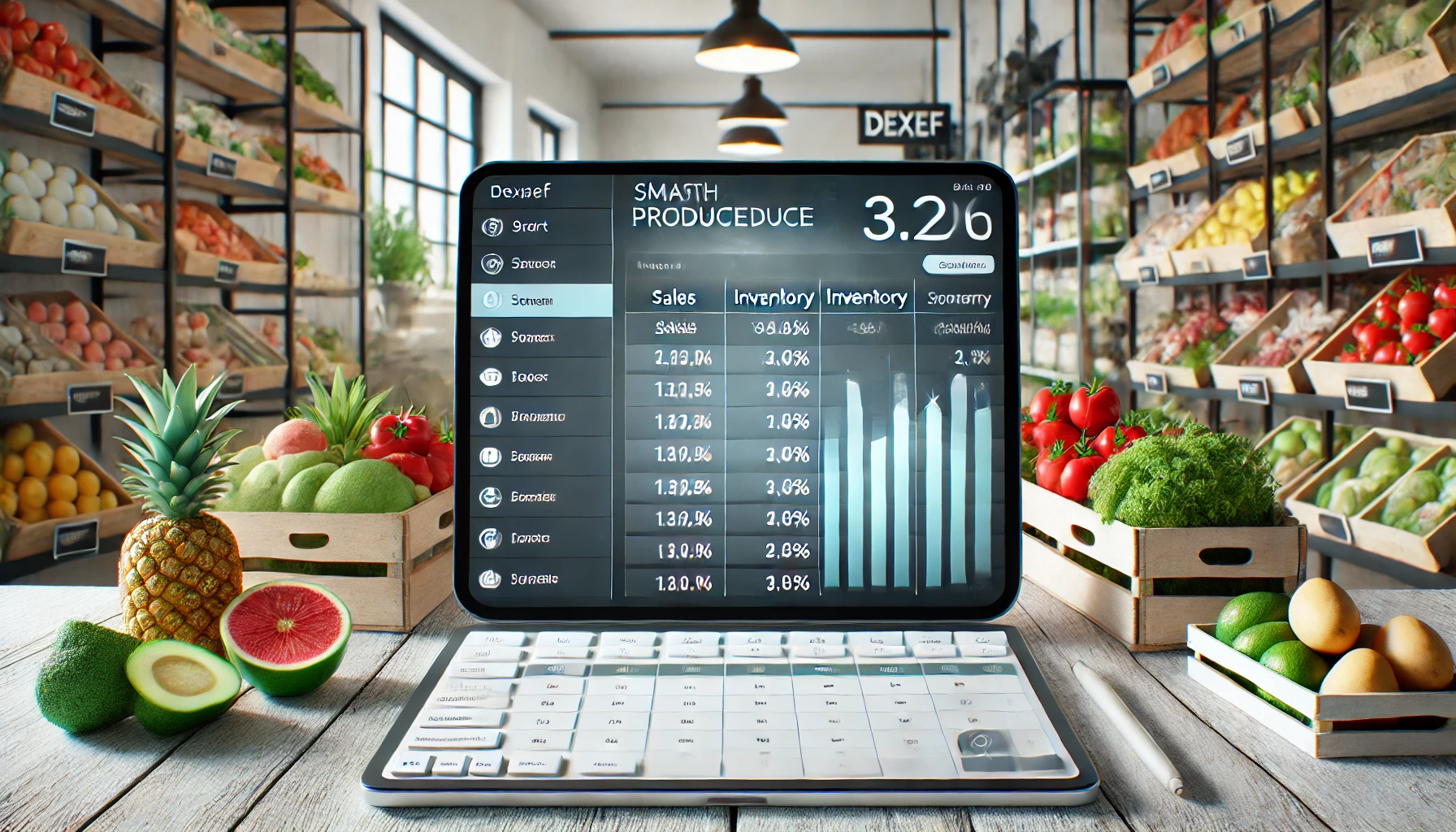 مبيعات الخضار والفاكهة