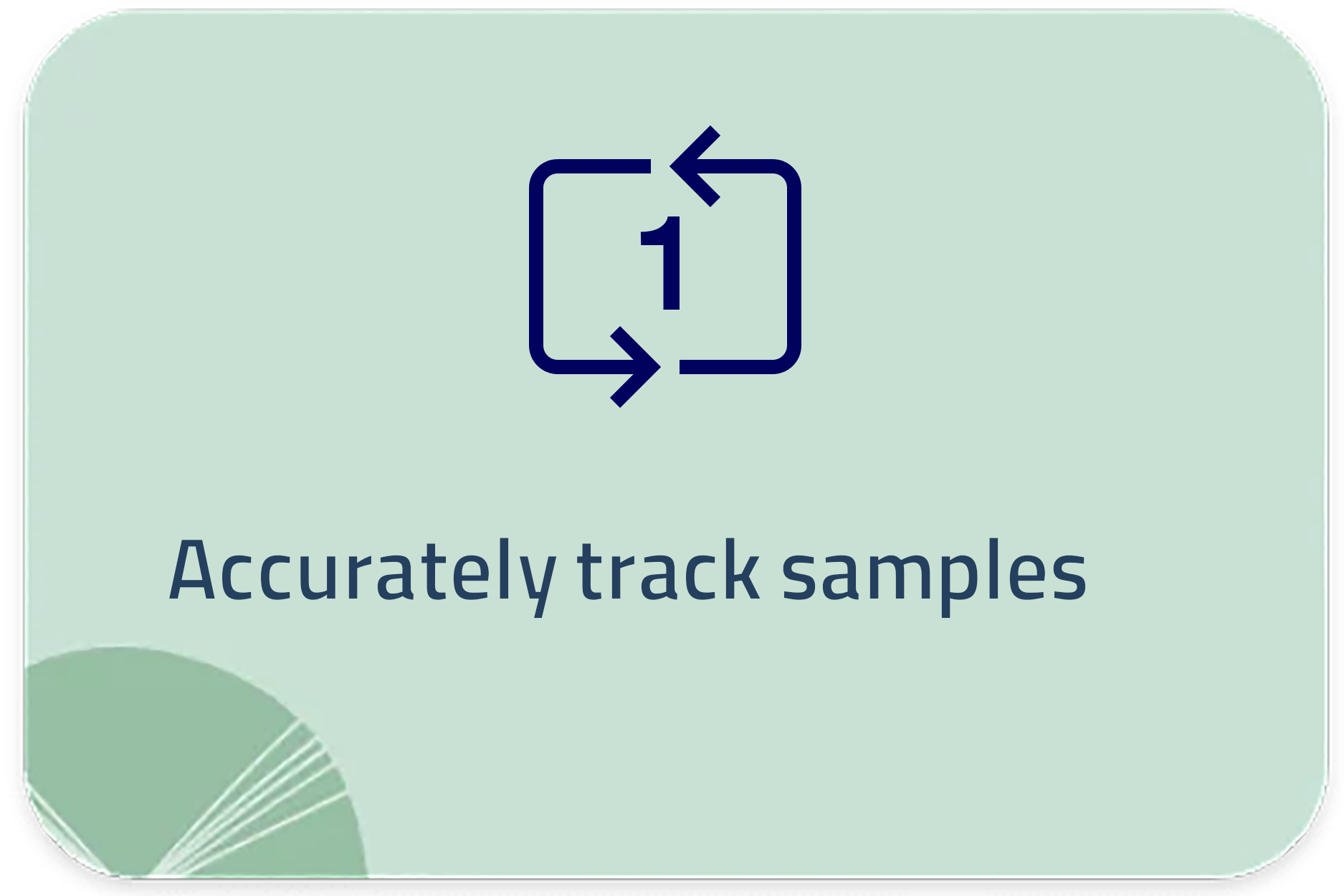 Accurately track samples