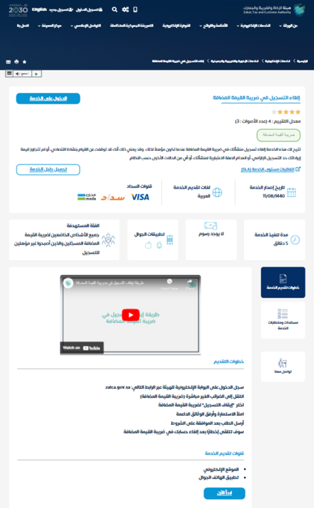 كيفية الغاء الرقم الضريبي