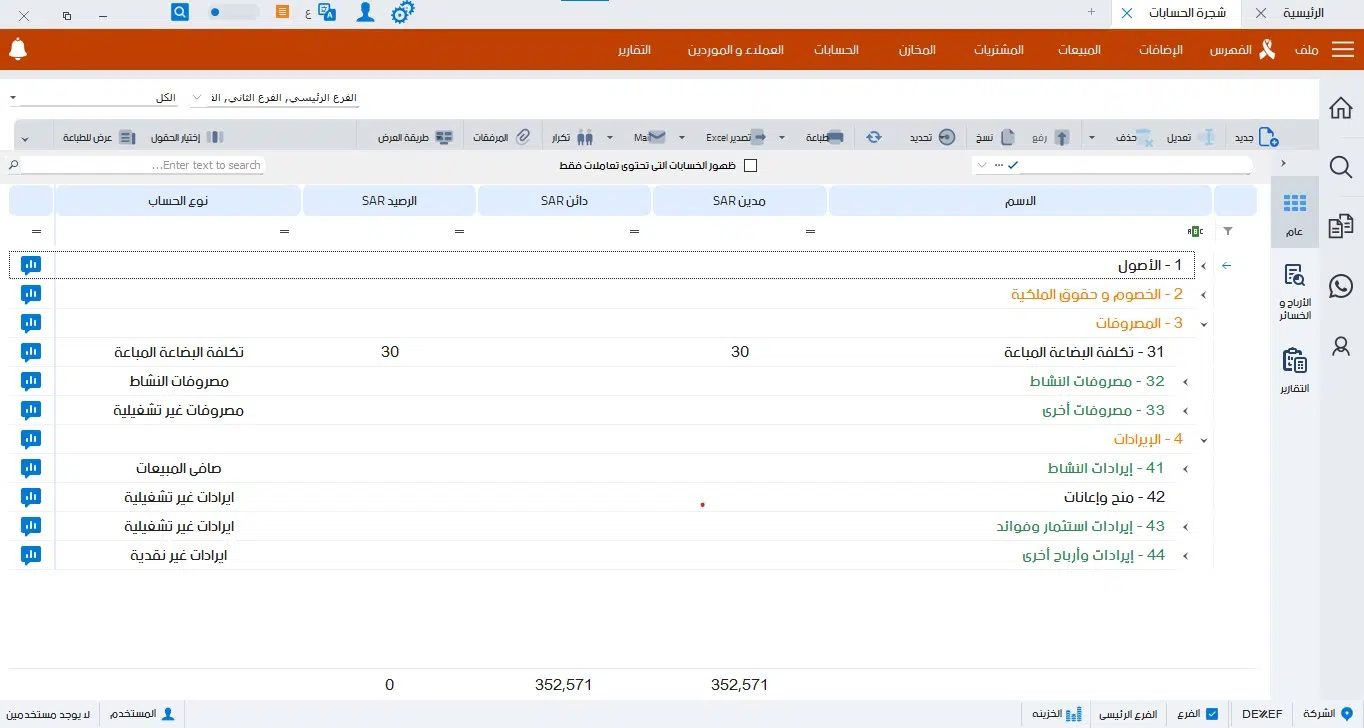 شجرة الحسابات تبسيط عمليات التقارير الضريبية - شجرة الحسابات