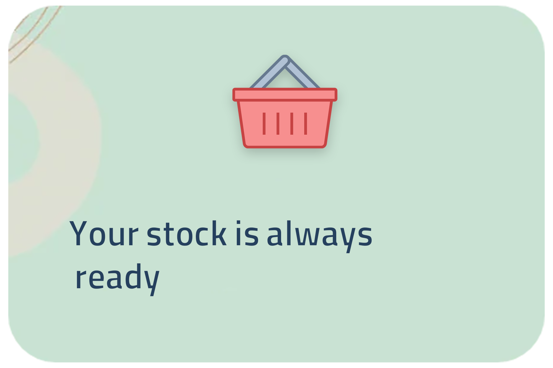 مخزونك دائمًا جاهز